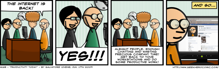 Geek Hero Comic – A webcomic for geeks: Productivity Today