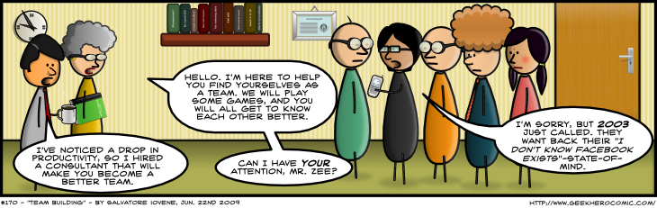 Geek Hero Comic – A webcomic for geeks: Team Building