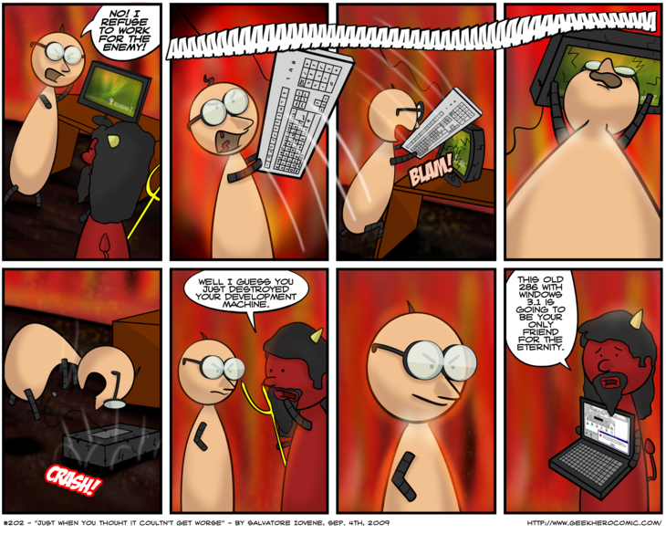 Geek Hero Comic – A webcomic for geeks: Just When You Thought It Couldn’t Get Worse