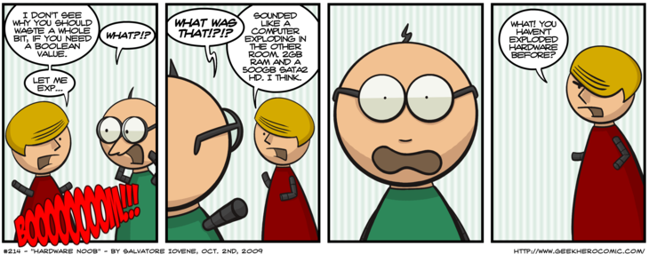 Geek Hero Comic – A webcomic for geeks: Hardware Noob