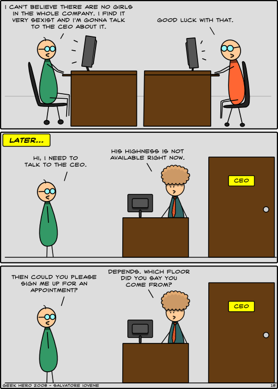 Geek Hero Comic – A webcomic for geeks: CEO 1