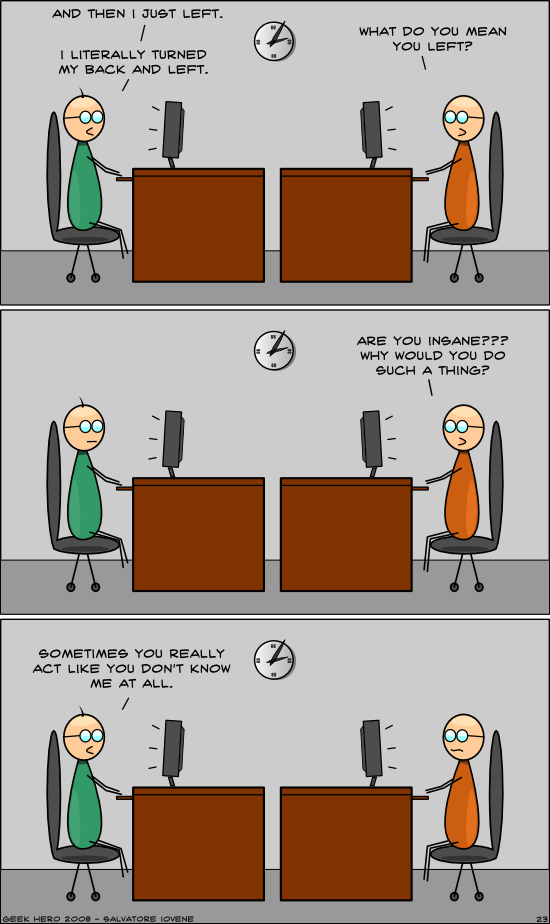 Bizarre behaviours Geek Hero Comic – A webcomic for geeks: Bizarre behaviours