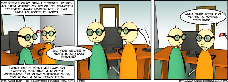 Web 2.0 Geek Hero Comic – A webcomic for geeks: Web 2.0