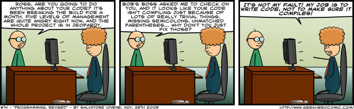 Geek Hero Comic – A webcomic for geeks: Programming, Revised