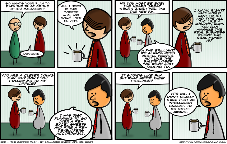 Geek Hero Comic – A webcomic for geeks: The Coffee Mug