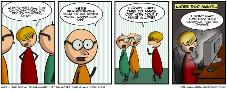 Geek Hero Comic – A webcomic for geeks: The Social Programmer