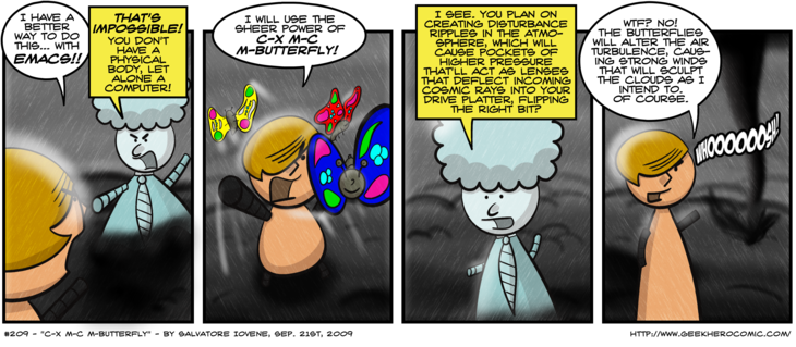 Geek Hero Comic – A webcomic for geeks: C-x M-c M-butterfly