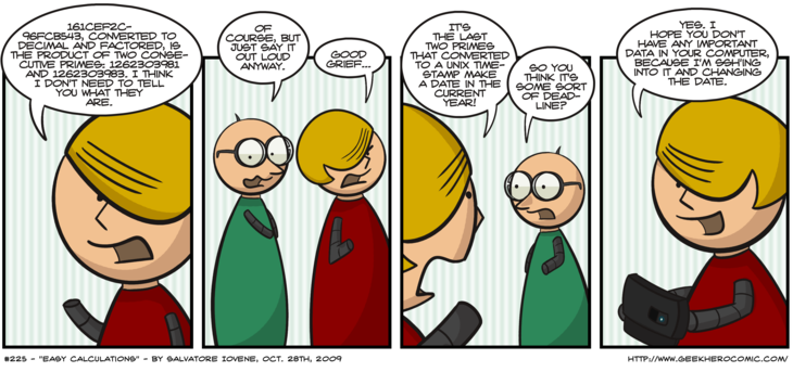 Geek Hero Comic – A webcomic for geeks: Easy Calculations
