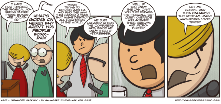 Geek Hero Comic – A webcomic for geeks: Advanced Hacking