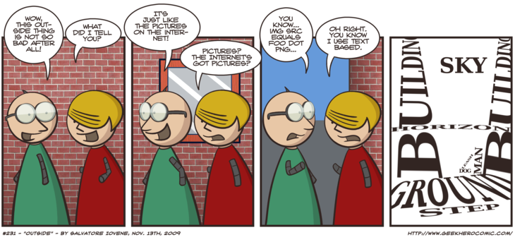 Geek Hero Comic – A webcomic for geeks: Outside